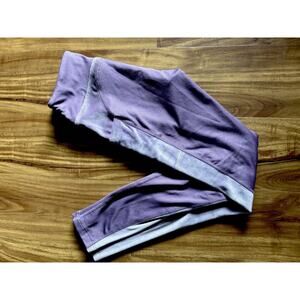 Victorias Secret PINK Active Leggings Lilac Fleece Pockets Size XS